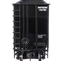 73'3" Greenville 7,000 Cubic Foot Wood Chip Hopper - Ready to Run -- Southern Railway #134111 (black, white; small name & number)