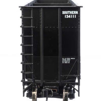 73'3" Greenville 7,000 Cubic Foot Wood Chip Hopper - Ready to Run -- Southern Railway #134720 (black, white; small name & number)
