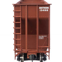 73'3" Greenville 7,000 Cubic Foot Wood Chip Hopper - Ready to Run -- Southern Railway #134168 (brown, white; large name & number)