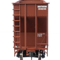 73'3" Greenville 7,000 Cubic Foot Wood Chip Hopper - Ready to Run -- Southern Railway #134240 (brown, white; large name & number)