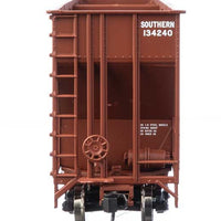 73'3" Greenville 7,000 Cubic Foot Wood Chip Hopper - Ready to Run -- Southern Railway #134240 (brown, white; large name & number)