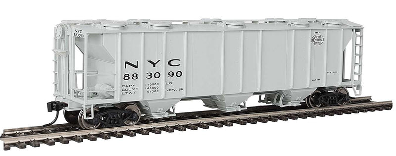 50' Pullman-Standard PS-2 2893 3-Bay Covered Hopper - Ready to Run -- New York Central #883090-1