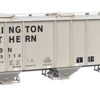 50' Pullman-Standard PS-2 2893 3-Bay Covered Hopper - Ready to Run -- Burlington Northern #435114