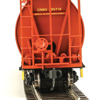 59' Cylindrical Hopper - Ready to Run -- Canadian Wheat Board CNWX #395716 (brown, yellow; Single-Wheat Sheaf)