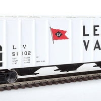 54' Pullman-Standard 4427 CD Covered Hopper - Ready to Run -- Lehigh Valley #51102 (white, black, red; Flag Logo)