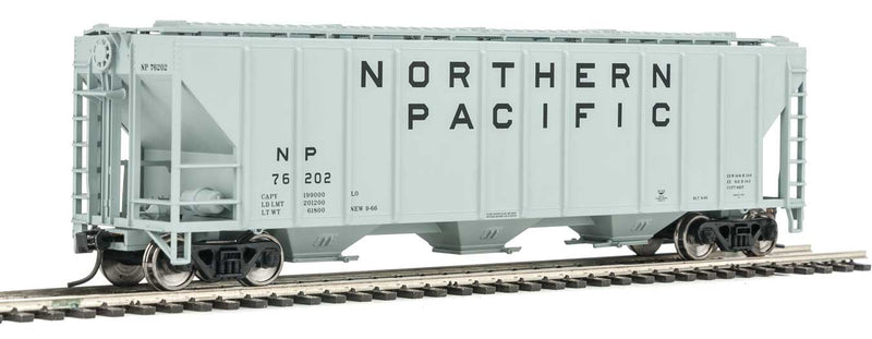 54' PS2-CD 4427 Low-Side Covered Hopper - Ready to Run -- Northern Pacific #76202 (gray, black)-1
