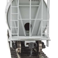 59' Cylindrical Hopper, Trough Hatches - Ready to Run -- National Railways of Mexico NdeM #118560 (gray, black script lettering)