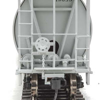 59' Cylindrical Hopper, Trough Hatches - Ready to Run -- National Railways of Mexico NdeM #118639 (gray, black script lettering)
