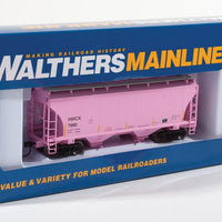 39' Trinity 3281 2-Bay Covered Hopper - Ready-to-Run -- Halliburton HWCX #7990 (Breast Cancer Awareness; pink)