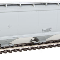 60' NSC 5150 3-Bay Covered Hopper - Ready to Run -- Canadian National #386412 (gray, black; Noodle Logo)