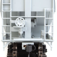 60' NSC 5150 3-Bay Covered Hopper - Ready to Run -- Grain Connect Canada WFRX #856524 (gray, black; Blue & Yellow Logo)