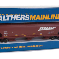 60' NSC 5150 3-Bay Covered Hopper - Ready to Run -- Burlington Northern Santa Fe #495273 (Boxcar Red, white; Wedge Logo)