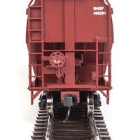 60' NSC 5150 3-Bay Covered Hopper - Ready to Run -- Burlington Northern Santa Fe #495281 (Boxcar Red, white; Wedge Logo)
