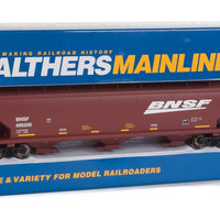 60' NSC 5150 3-Bay Covered Hopper - Ready to Run -- Burlington Northern Santa Fe #495295 (Boxcar Red, white; Wedge Logo)
