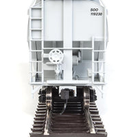 60' NSC 5150 3-Bay Covered Hopper - Ready to Run -- Canadian Pacific SOO #119230 (gray, red, black, Beaver Logo)