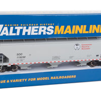 60' NSC 5150 3-Bay Covered Hopper - Ready to Run -- Canadian Pacific SOO #119230 (gray, red, black, Beaver Logo)