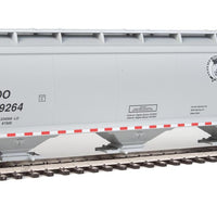 60' NSC 5150 3-Bay Covered Hopper - Ready to Run -- Canadian Pacific SOO #119264 (gray, red, black, Beaver Logo)