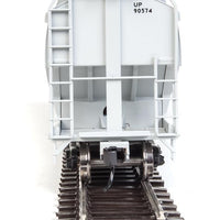 60' NSC 5150 3-Bay Covered Hopper - Ready to Run -- Union Pacific(R) #90568 (gray, black, We Will Deliver Slogan)