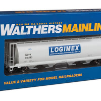 59' Cylindrical Hopper - Ready to Run -- Logimex NDYX #816883 (gray, black; Blue & White Logo)