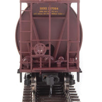 59' Cylindrical Hopper - Ready to Run -- Saskatchewan Grain Car Corporation SKNX #397064 (brown, orange, yellow)