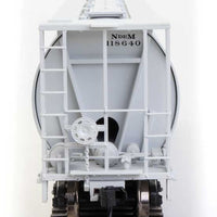 59' Cylindrical Hopper - Ready to Run -- National Railways of Mexico NdeM #118640 (gray, black Script Lettering)