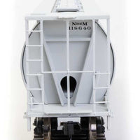 59' Cylindrical Hopper - Ready to Run -- National Railways of Mexico NdeM #118640 (gray, black Script Lettering)