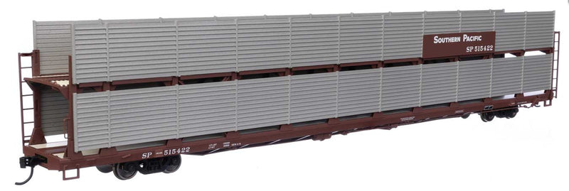 89' Flatcar w/Bi-Level Shielded Auto Rack - Ready to Run -- Southern Pacific(TM) Rack / Flatcar #515422-1