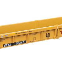 Thrall Rebuilt 40' Well Car - Ready to Run -- TTX DTTX #53312; red TTX & Next Load Any Road logos, yellow conspicutiy stri