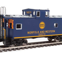 International Wide-Vision Caboose - Ready to Run -- Norfolk & Western #518572 (blue, yellow; Hamburger Logo)