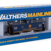International Wide-Vision Caboose - Ready to Run -- Norfolk & Western #518572 (blue, yellow; Hamburger Logo)