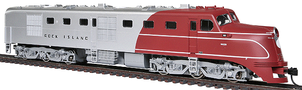 Alco DL109 - Standard DC -- Rock Island #623 (maroon, silver)