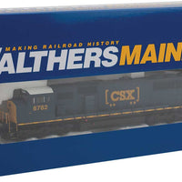 EMD SD60M w/2-Piece Windshield - Standard DC -- CSX #8782 (blue, yellow, white roof, Boxcar Logo)