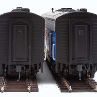 EMD F7 A-B Set - Standard DC -- VIA Rail Canada #1406, 1963 (blue, yellow)