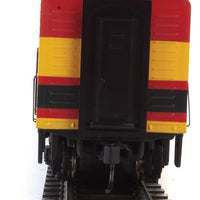 EMD F7 A - Standard DC -- Kansas City Southern #2 Meridian (Belle: yellow, red, Brunswick)