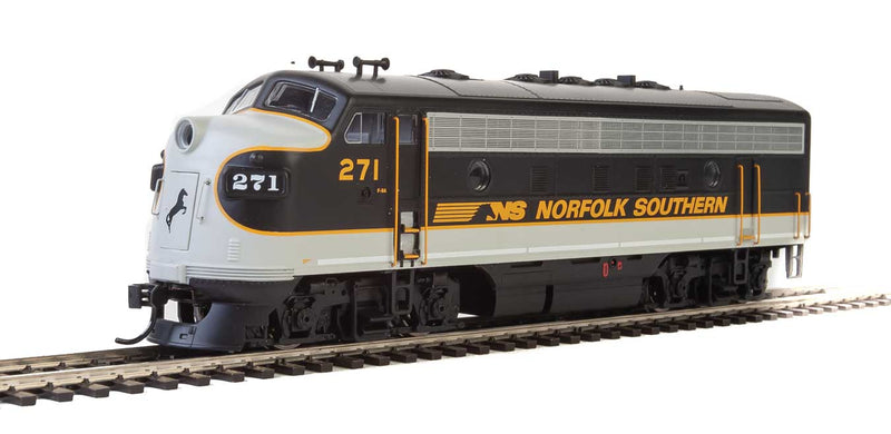 EMD F7 A - Standard DC -- Norfolk Southern #271 (Tuxedo; black, Imitiation Aluminum, Dulux Gold)-1