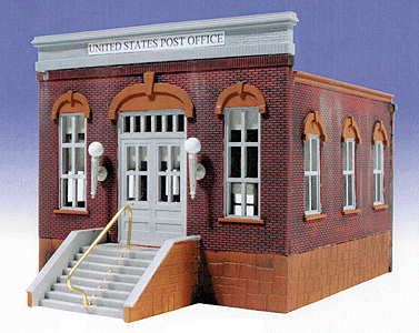 Ameri-Towne Post Office - Kit (Plastic) -- 6 x 6 x 4" 15.2 x 15.2 x 10.2cm