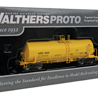 40' Trinity 14,000 Gallon Molten Sulfur Tank Car - Ready to Run -- General American GATX #8435 (yellow, Sulfur Service)