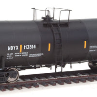 40' Trinity 14,000 Gallon Molten Sulfur Tank Car - Ready to Run -- First Union Rail NDYX #113514 (black, yellow, Sulfor Service)