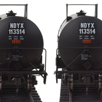 40' Trinity 14,000 Gallon Molten Sulfur Tank Car - Ready to Run -- First Union Rail NDYX #113514 (black, yellow, Sulfor Service)