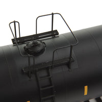 40' Trinity 14,000 Gallon Molten Sulfur Tank Car - Ready to Run -- Sulcom, Inc. SUJX #299036 (black, yellow Conspicuity Marks; Sulfur Service)
