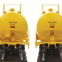 40' Trinity 14,000 Gallon Molten Sulfur Tank Car - Ready to Run -- First Union Rail TGOX #1808 (yellow, Sulfur Service)