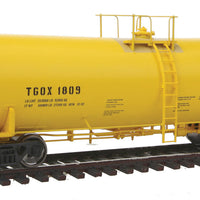 40' Trinity 14,000 Gallon Molten Sulfur Tank Car - Ready to Run -- First Union Rail TGOX #1809 (yellow, Sulfur Service)
