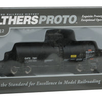 40' Trinity 14,000-Gallon Molten Sulfur Tank Car - Ready to Run -- General American Tankcar GATX #7951 (black)