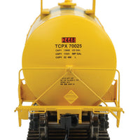 40' Trinity 14,000-Gallon Molten Sulfur Tank Car - Ready to Run -- Trinity Industries Leasing TCPX #70025 (yellow)