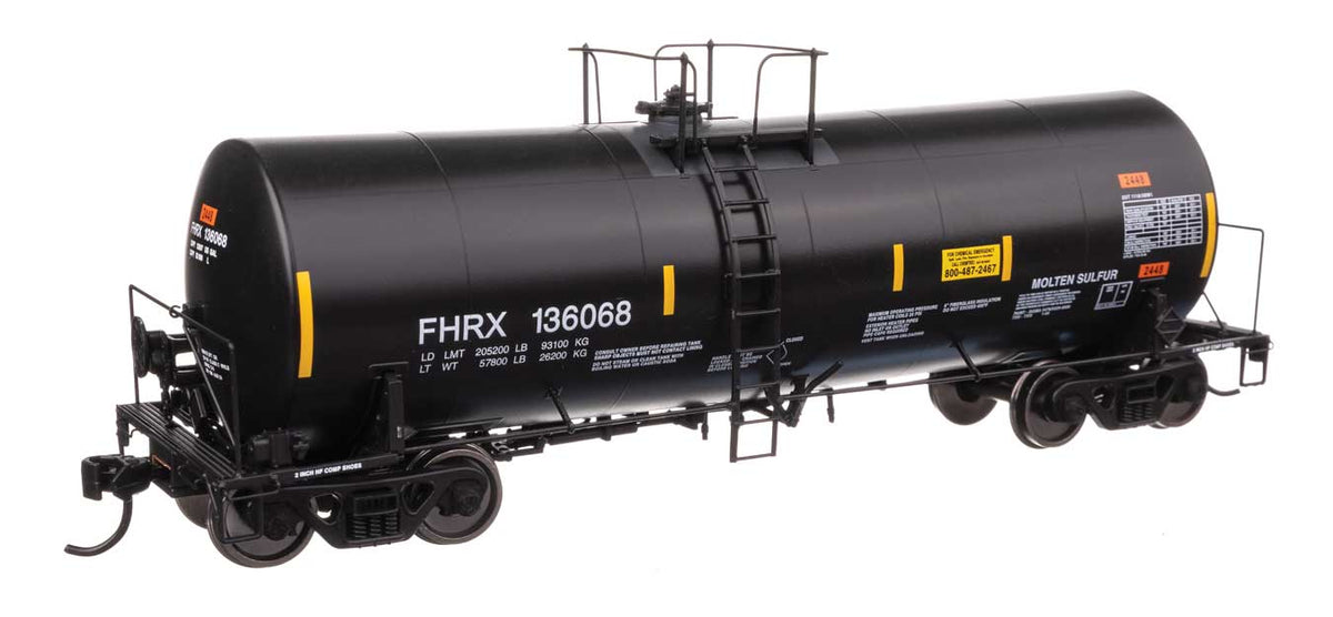 40' Trinity 14,000-Gallon Molten Sulfur Tank Car - Ready to Run -- First Union FHRX #136068-1