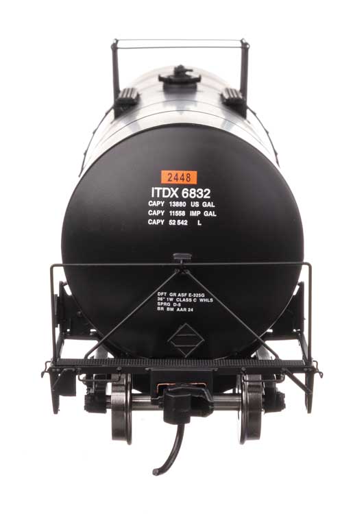 40' Trinity 14,000-Gallon Molten Sulfur Tank Car - Ready to Run -- Sulcom ITDX #6832-4