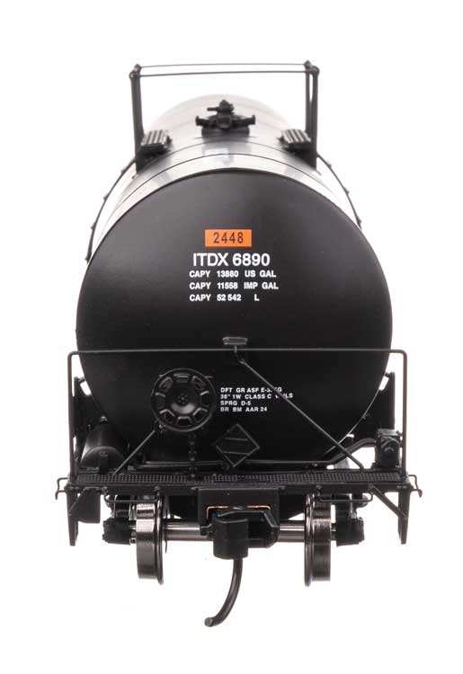40' Trinity 14,000-Gallon Molten Sulfur Tank Car - Ready to Run -- Sulcom ITDX #6890-3