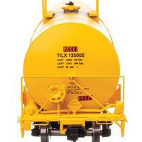 40' Trinity 14,000-Gallon Molten Sulfur Tank Car - Ready to Run -- Trinity Leasing (YLW) #135002