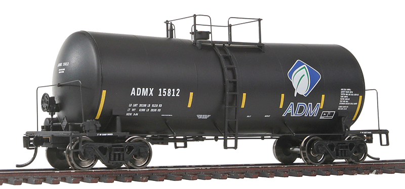 40' UTLX 16,000-Gallon Funnel-Flow Tank Car - Ready to Run -- Archer-Daniels-Midland ADMX #15812 (black, blue, white, Leaf Logo)