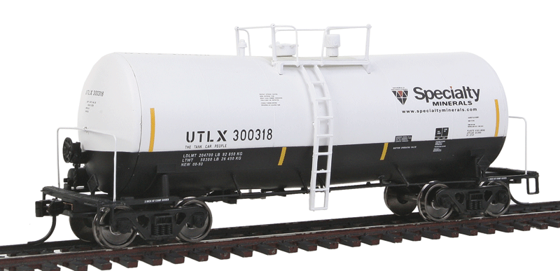 40' UTLX 16,000-Gallon Funnel Flow Tank Car - Ready To Run -- Specialty Minerals #300318